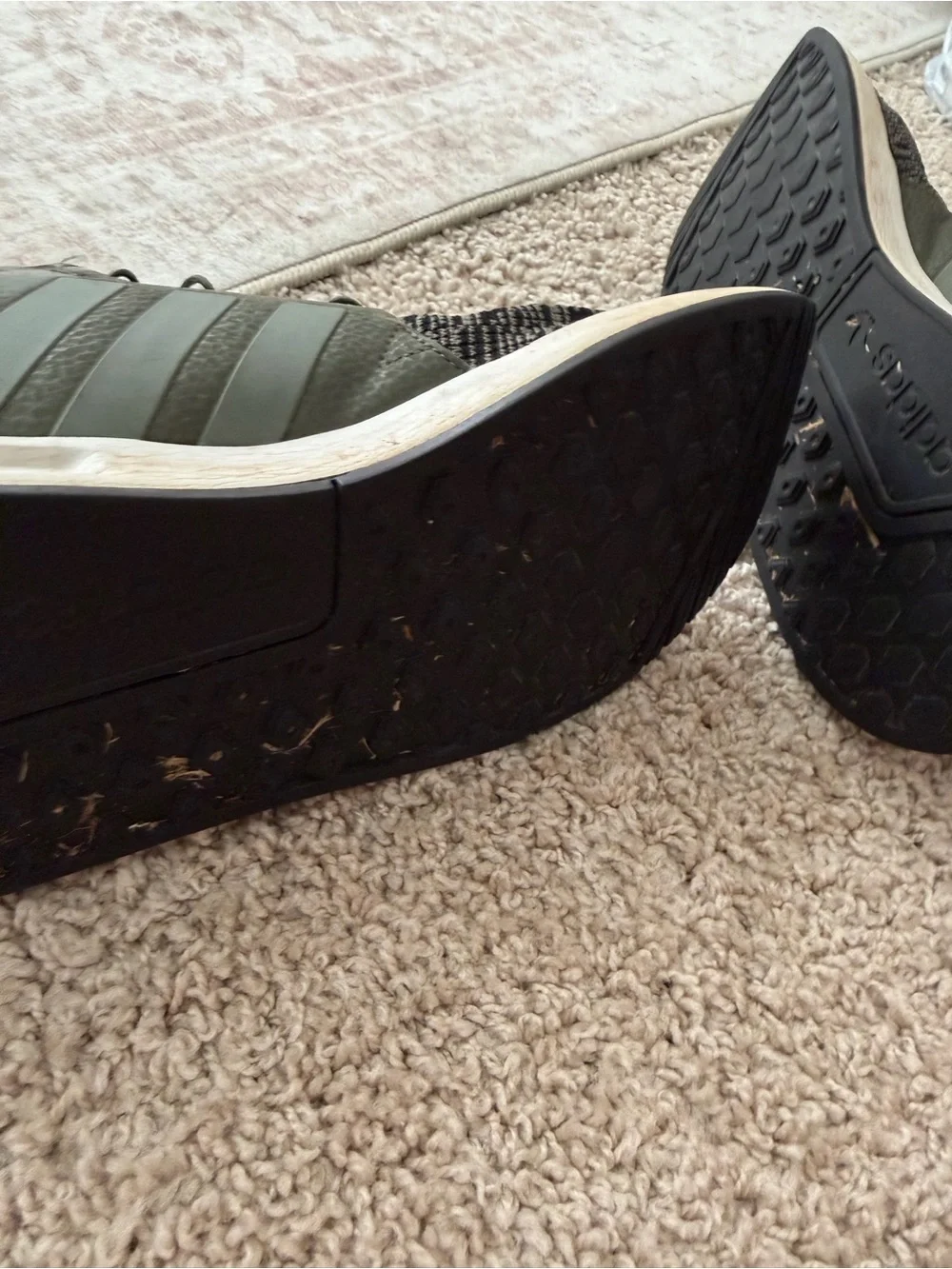 ADIDAS X_PLR - Knit Athletic Sneakers in Olive Green - Men’s Size 9.5